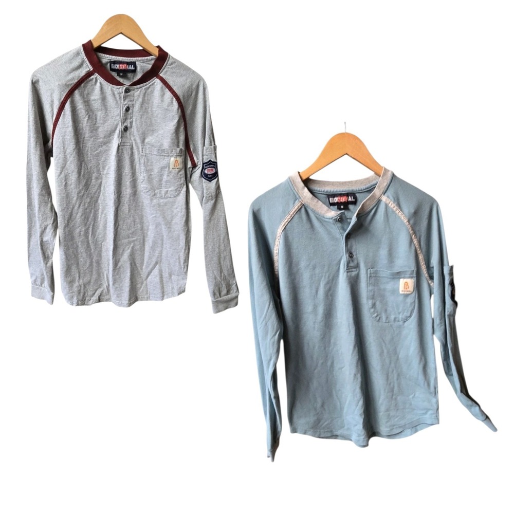 TWO Bocomal FR Flame Resistant T-Shirt CAT2 Long Sleeve Size Medium